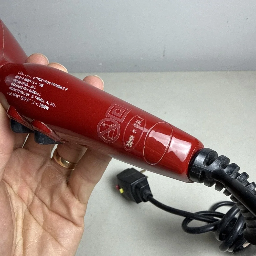 Babyliss Pro Nano Titanium Volare V1 Hair Dryer Blower Full SZ Red Ferrari